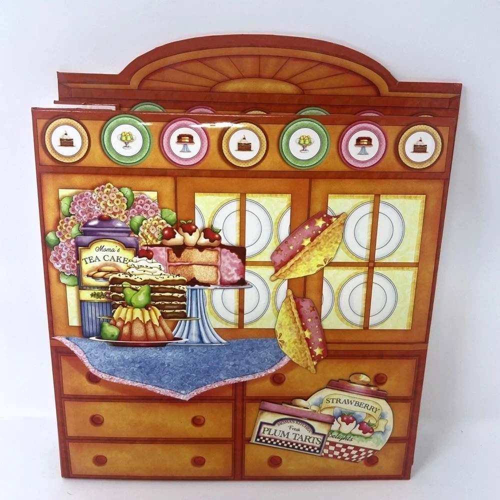 10x10 Kitchen Recipe Scrapbook Album 20 Refillable 8x8 Pages Assembled Unused